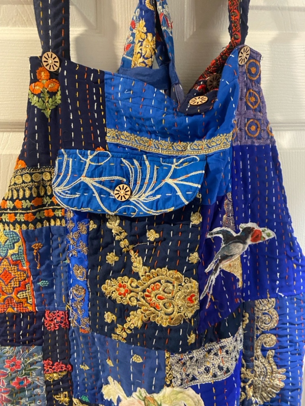 Kantha Karma Patchwork Overalls - Picture 4 of 14